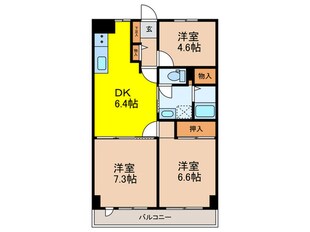 コーラルハイツ常盤台(406)の物件間取画像